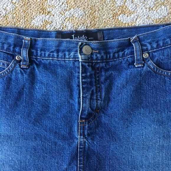 Y2K Jolete Denim Mini Skirt Women's 13/14 Medium Wash 100% Cotton VTG - Picture 9 of 10